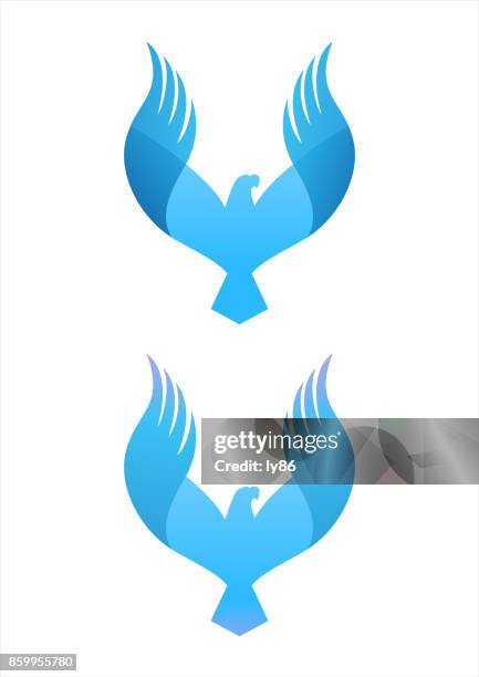 eagle icon - golden eagle flying vector stock illustrations