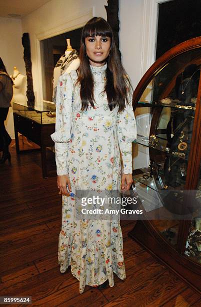Actress Mia Maestro at Roseark presents Daniela Villegas Jewelry on April 15, 2009 in West Hollywood, California.