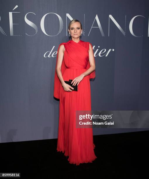 Actress Diane Kruger attends Cartier's celebration of Resonances de Cartier on October 10, 2017 in New York City.