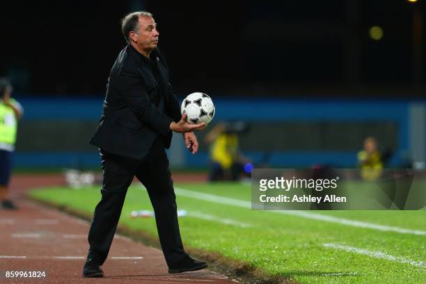 Head coach of the United States mens national team Bruce Arena during the FIFA World Cup Qualifier match between Trinidad and Tobago at the Ato...