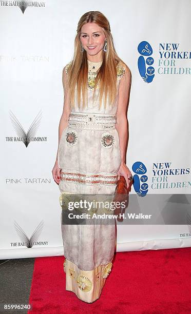 Olivia Palermo attends the 6th Annual New Yorkers For Children Spring Dinner Dance "New Year's in April: A Fool's Fete" at the Mandarin Oriental on...