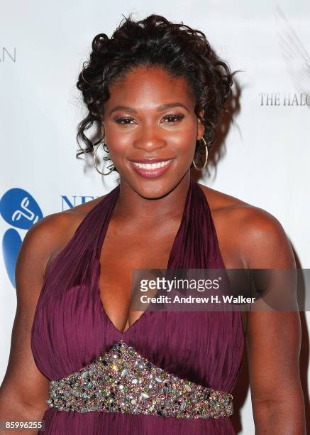 Tennis star Serena Williams attends the 6th Annual New Yorkers For Children Spring Dinner Dance "New Year's in April: A Fool's Fete" at the Mandarin...
