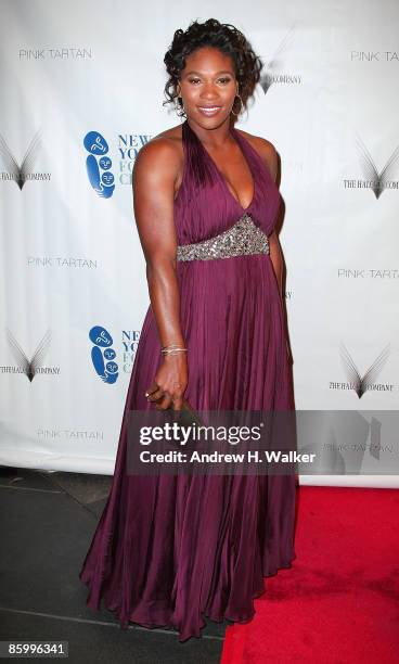 Tennis star Serena Williams attends the 6th Annual New Yorkers For Children Spring Dinner Dance "New Year's in April: A Fool's Fete" at the Mandarin...