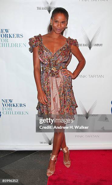 Joy Bryant attends the 6th Annual New Yorkers For Children Spring Dinner Dance "New Year's in April: A Fool's Fete" at the Mandarin Oriental on April...