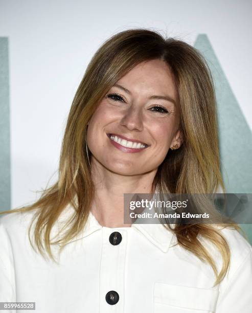 Actress Sugar Lyn Beard arrives at the premiere of National Geographic Documentary Films' "Jane" at the Hollywood Bowl on October 9, 2017 in...