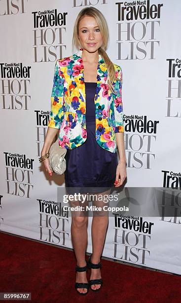 Actress Katrina Bowden attends the Conde Nast Traveler Hot List Party at Pranna on April 15, 2009 in New York City.