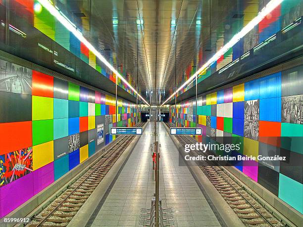 u-bahn -  georg-brauchle-ring - ubahn station stock pictures, royalty-free photos & images