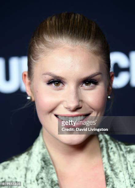 Actress Natalie Sharp attends the premiere of AT&T Audience Network's "Loudermilk" and "Hit The Road" at ArcLight Cinemas on October 10, 2017 in...