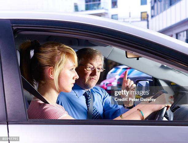 teenager taking driving test. - learning to drive stock pictures, royalty-free photos & images