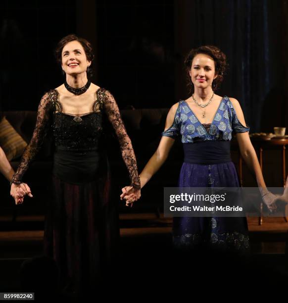 Elizabeth McGovern and Anna Camp during the Broadway Opening Night performance Curtain Call Bows for The Roundabout Theatre Company production of...