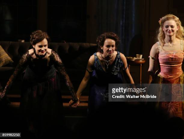 Elizabeth McGovern, Anna Camp and Anna Baryshnikov during the Broadway Opening Night performance Curtain Call Bows for The Roundabout Theatre Company...