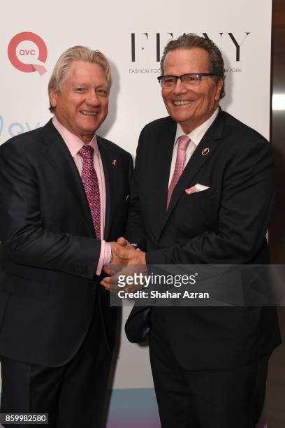 President & CEO of FFANY Ron Fromm and Patrick Wayne attend 2017 FFANY Shoes On Sale Gala on October 10, 2017 in New York City.