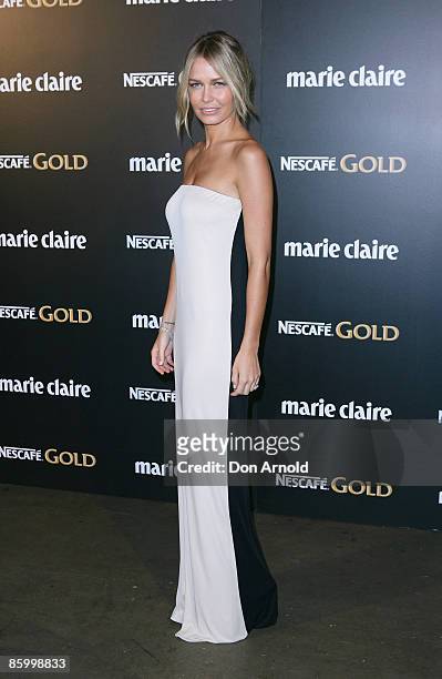Lara Bingle arrives for the 2009 Prix de Marie Claire Awards at the Royal Hall of Industries on April 16, 2009 in Sydney, Australia.