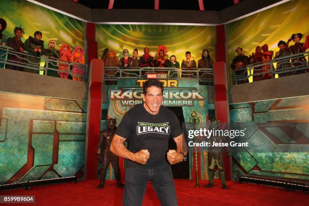 Lou Ferrigno at The World Premiere of Marvel Studios' "Thor: Ragnarok" at the El Capitan Theatre on October 10, 2017 in Hollywood, California.