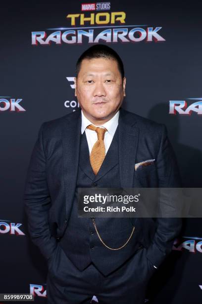 Actor Benedict Wong at The World Premiere of Marvel Studios' "Thor: Ragnarok" at the El Capitan Theatre on October 10, 2017 in Hollywood, California.