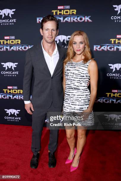 Kip Pardue and Annie Wersching at The World Premiere of Marvel Studios' "Thor: Ragnarok" at the El Capitan Theatre on October 10, 2017 in Hollywood,...