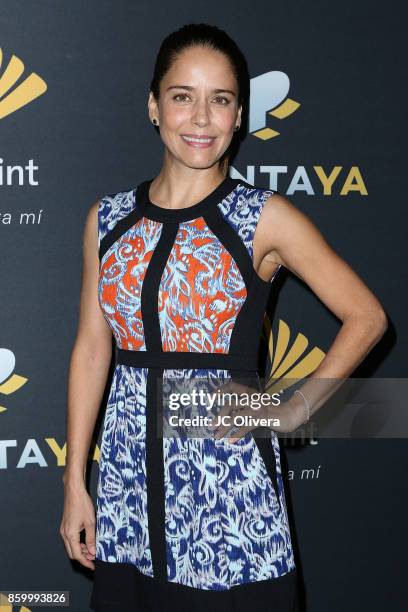 Actor Ana Claudia Talancon attends PANTAYA Launch Party at Boulevard3 on October 10, 2017 in Hollywood, California.