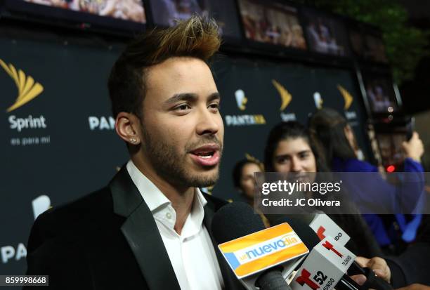 Recording artist Prince Royce attends PANTAYA Launch Party at Boulevard3 on October 10, 2017 in Hollywood, California.