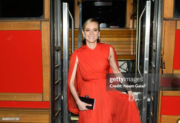 Actress Diane Kruger attends Cartier's celebration of Resonances de Cartier on October 10, 2017 in New York City.