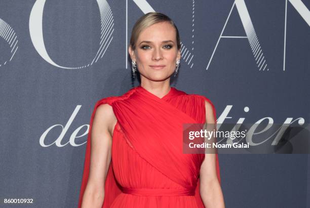 Actress Diane Kruger attends Cartier's celebration of Resonances de Cartier on October 10, 2017 in New York City.