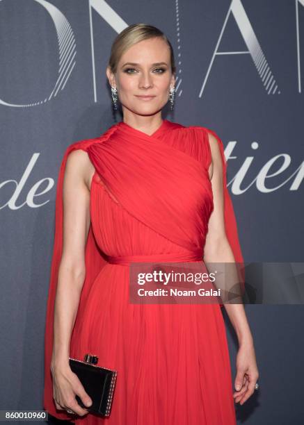 Actress Diane Kruger attends Cartier's celebration of Resonances de Cartier on October 10, 2017 in New York City.