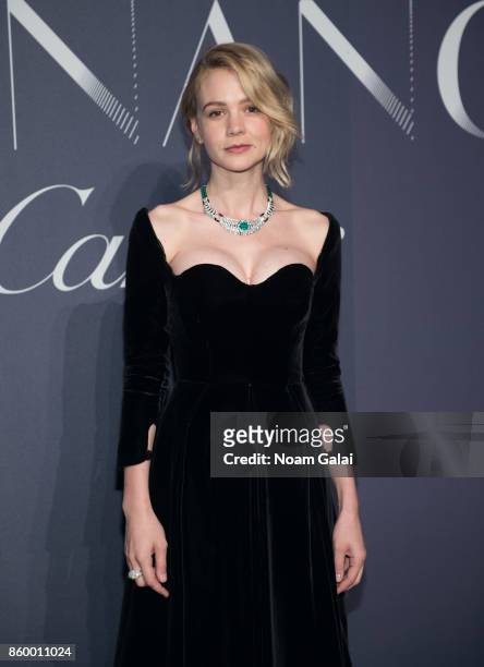 Actress Carey Mulligan attends Cartier's celebration of Resonances de Cartier on October 10, 2017 in New York City.
