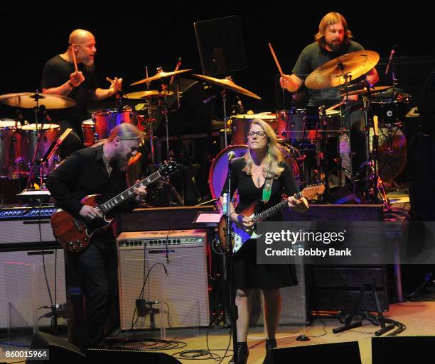 Susan Tedeschi and Derek Trucks of the Tedeschi Trucks Band In Concert at The Beacon Theatre on October 10, 2017 in New York City.