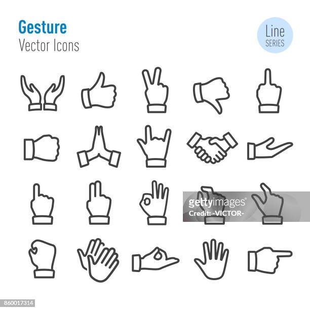 bildbanksillustrationer, clip art samt tecknat material och ikoner med gest ikoner - vektor line serien - hands cupped
