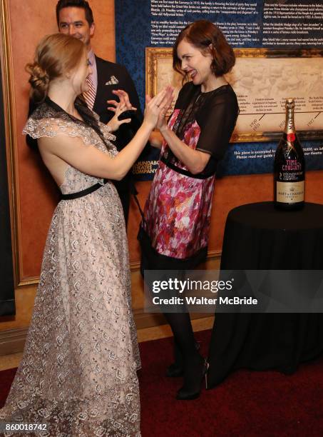 Anna Baryshnikov and Elizabeth McGovern attend the Broadway Opening Night After Party for The Roundabout Theatre Company production of 'Time and The...