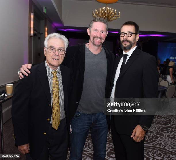 Jeffrey Lyons, Aubrey Huff and Nacho Arenas attend the San Diego International Film Festival 2017 on October 5, 2017 in San Diego, California.