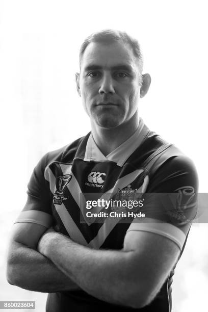Cameron Smith poses during an Australian Kangaroos Rugby League World Cup media opportunity at Suncorp Stadium on October 11, 2017 in Brisbane,...