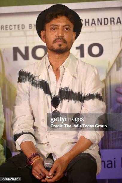 Irrfan Khan during the trailer launch of their film Qarib Qarib Singlle in Mumbai.