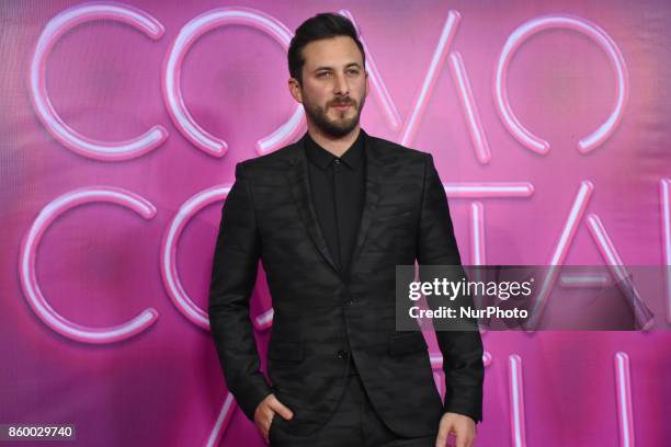 Sebastian Zurita is seen attending at red carpet of 'Como Cortar a tu Patan' film premiere on October 10, 2017 in Mexico City, Mexico