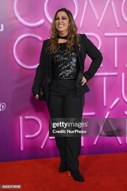 Gabriela Tagliavini is seen attending at red carpet of 'Como Cortar a tu Patan' film premiere on October 10, 2017 in Mexico City, Mexico