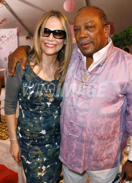 Peggy Lipton and Quincy Jones