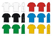 T-Shirt template colorful