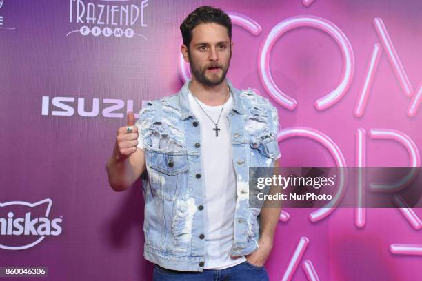 Christopher Von Uckermann is seen attending at red carpet of 'Como Cortar a tu Patan' film premiere on October 10, 2017 in Mexico City, Mexico