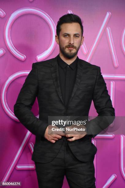 Sebastian Zurita is seen attending at red carpet of 'Como Cortar a tu Patan' film premiere on October 10, 2017 in Mexico City, Mexico