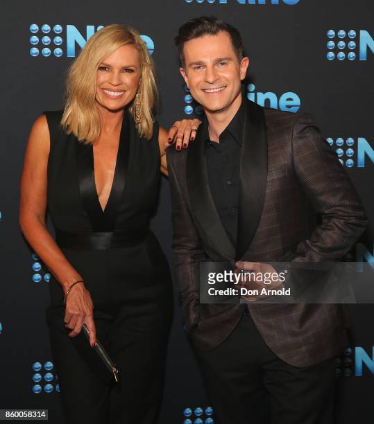 Sonia Kruger and David Campbell pose during the Channel Nine Upfronts 2018 event on October 11, 2017 in Sydney, Australia.