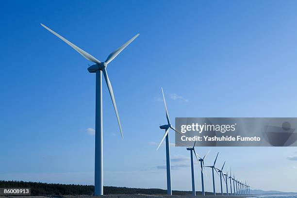 windmills. - akita stock pictures, royalty-free photos & images