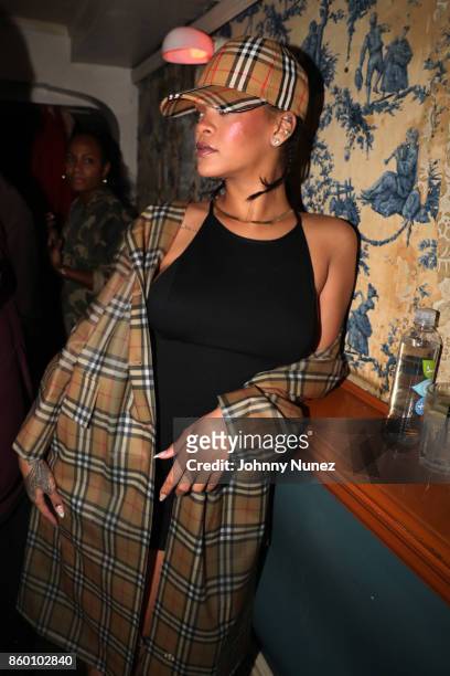 Rihanna attends SZA In Concert at The Box on October 10, 2017 in New York City.