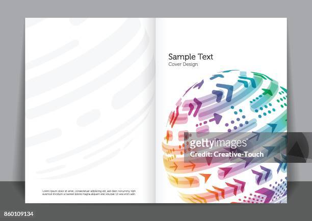 cover-design - annual report template stock-grafiken, -clipart, -cartoons und -symbole