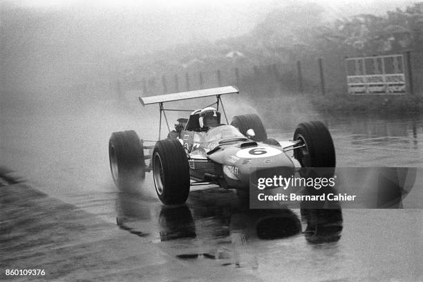 Jackie Stewart, Matra-Ford MS10, Grand Prix of Germany, Nurburgring, August 4, 1968. In rain and fog, Jackie Stewart drove to his greatest victory,...