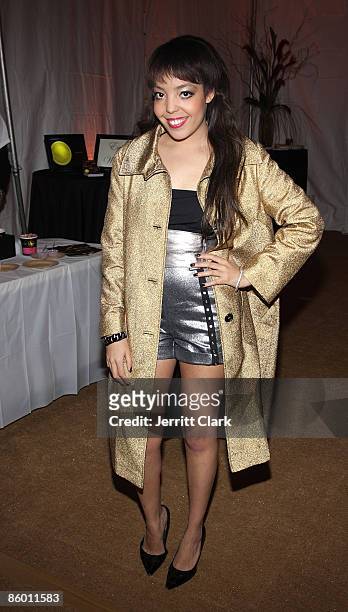 Singer Alexandra Alexis attends Brooklyn Fashion Week{End} Fall / Winter 2009 at the Brooklyn School for Career Development on April 11, 2009 in...