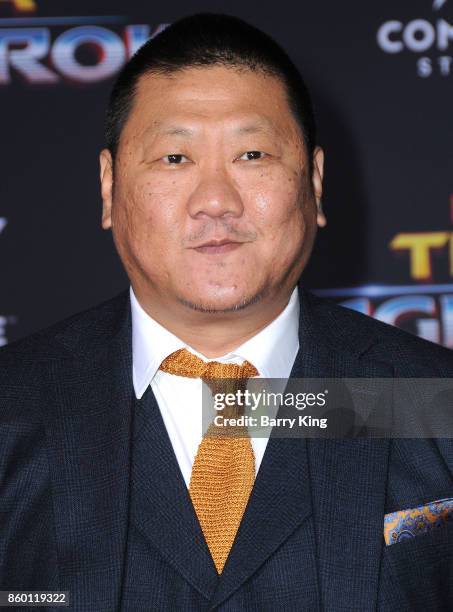 Actor Benedict Wong attends the World premiere of Disney and Marvel's 'Thor: Ragnarok' at El Capitan Theatre on October 10, 2017 in Los Angeles,...