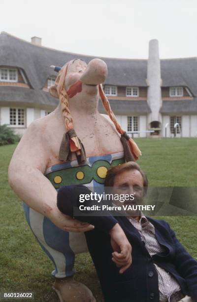 French Cartoonist Albert Uderzo at home, 18th August 1979