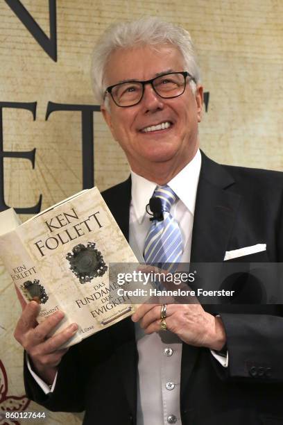 The british author Ken Follet at a press conference at the 2017 Frankfurt Book Fair on October 11, 2017 in Frankfurt am Main, Germany. The 2017 fair,...