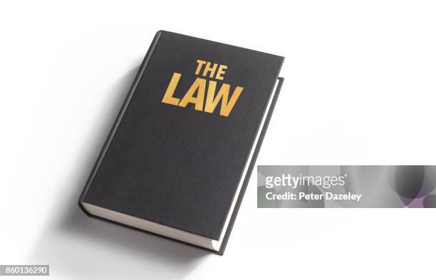 the law book cover - peter law foto e immagini stock