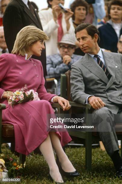 Prince Charles and Princess Diana visit Montague, Prince Edward Island, Canada in June 1983 on their Royal Tour.