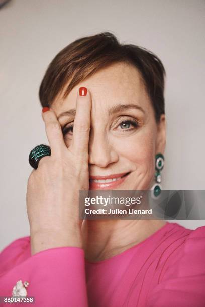 Actress Kristin Scott Thomas is photographed for Self Assignment on May 22, 2017 in Cannes, France.